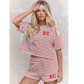 KC Sunday Stripe Tee + Shorts Set | VIP Pre-Order - Poppy & Vine