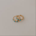 Lainey Turquoise Hoops - Poppy & Vine