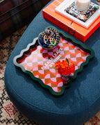 Leave by Nine Large Lacquer Tray - Poppy & Vine