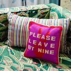 Leave by Nine Needlepoint Pillow - Poppy & Vine