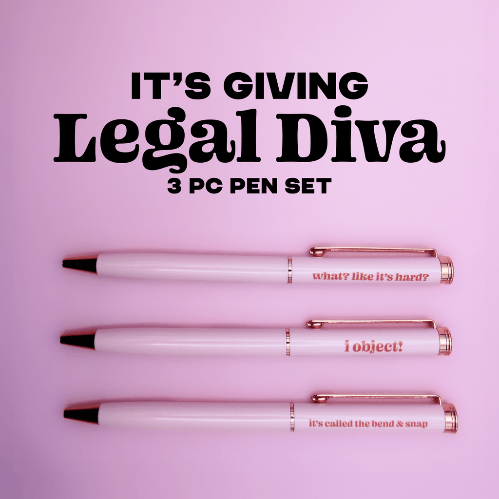 Legal Diva Pen Set - Poppy & Vine