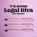 Legal Diva Pen Set - Poppy & Vine