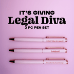 Legal Diva Pen Set - Poppy & Vine