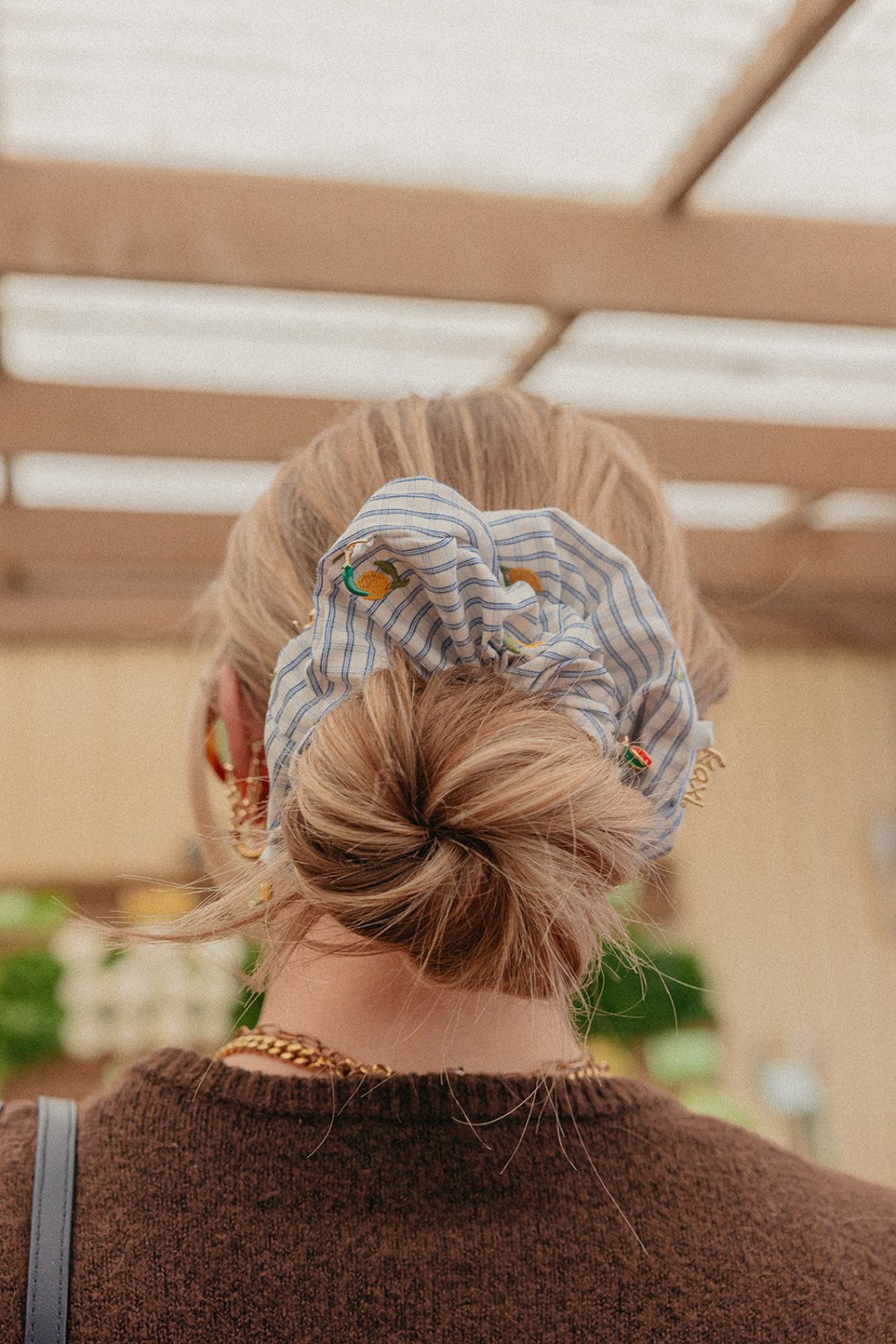 LEMON CHARM OVERSIZED SCRUNCHIE - Poppy & Vine