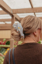 LEMON CHARM OVERSIZED SCRUNCHIE - Poppy & Vine