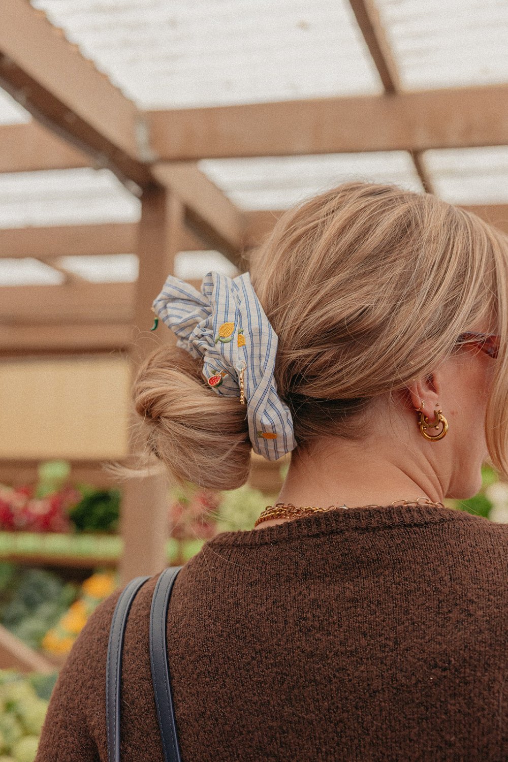 LEMON CHARM OVERSIZED SCRUNCHIE - Poppy & Vine