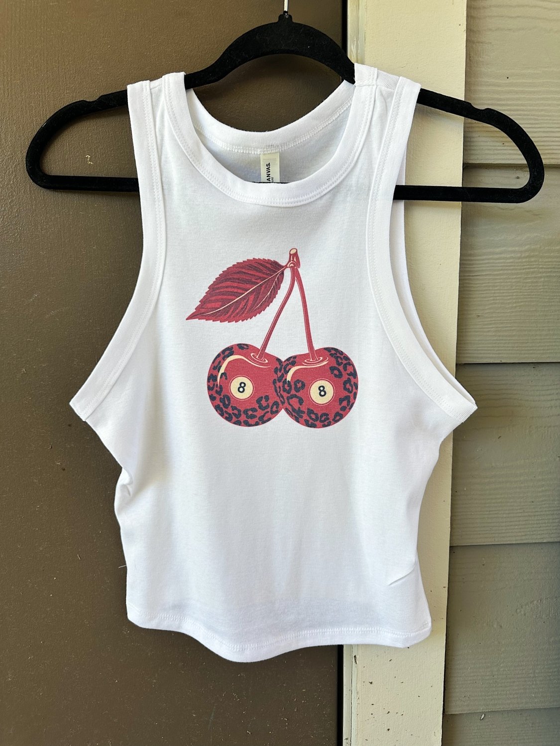 Leopard Cherries Cropped Tank - Poppy & Vine