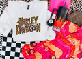 Leopard & lim green motor cycle tee or sweatshirt - Poppy & Vine