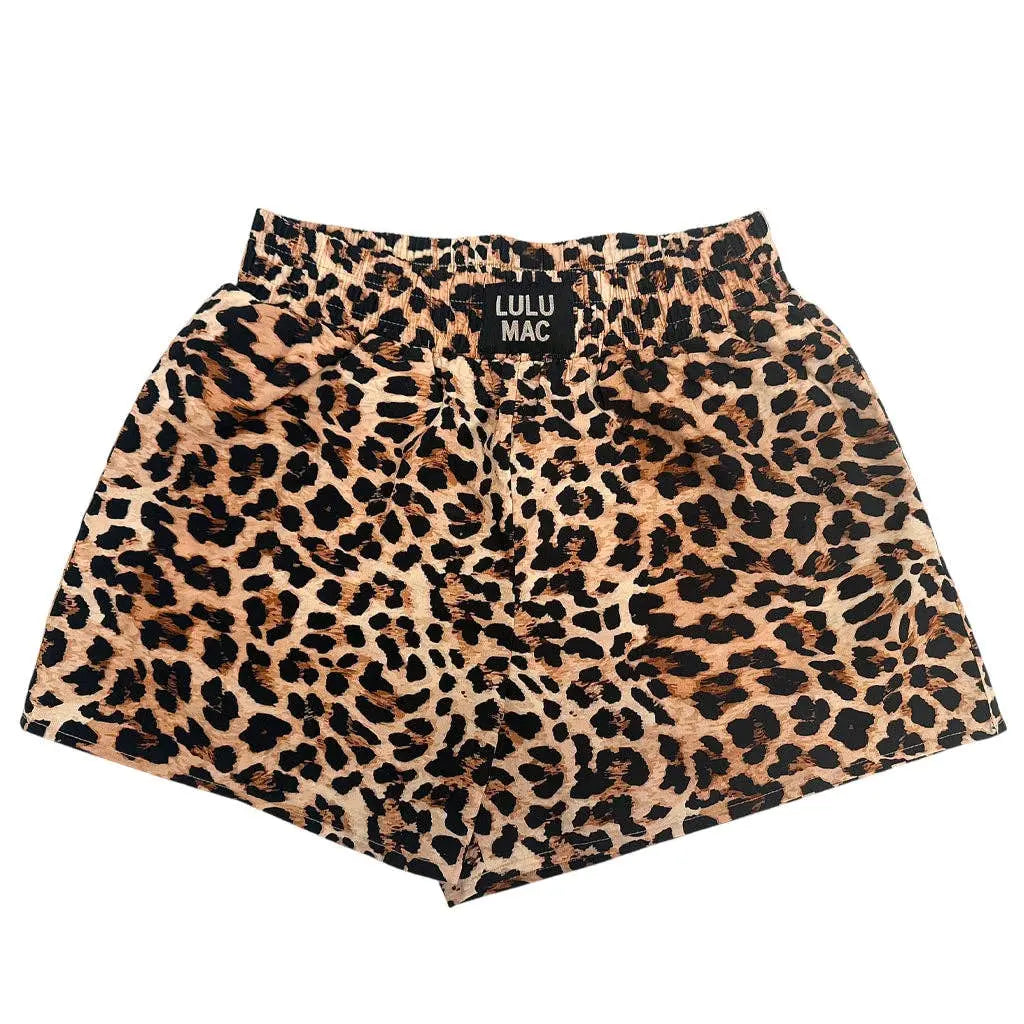 Leopard Print Boxer Shorts - Poppy & Vine