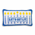 Let's Get Lit Needlepoint Pillow - Poppy & Vine
