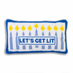 Let's Get Lit Needlepoint Pillow - Poppy & Vine