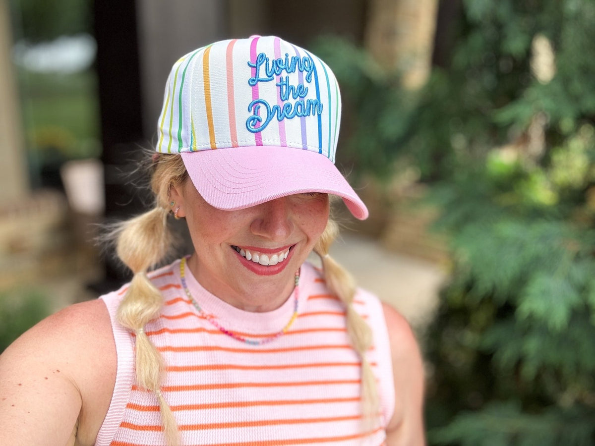 Living The Dream Baseball Hat - Poppy & Vine