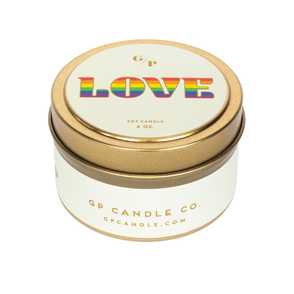 Love Pride 4 oz. Just Because Candle Tin - Poppy & Vine