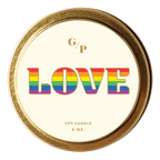 Love Pride 4 oz. Just Because Candle Tin - Poppy & Vine
