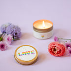 Love Pride 4 oz. Just Because Candle Tin - Poppy & Vine