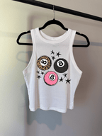 Lucky 8 Cropped Tank - Poppy & Vine