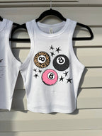 Lucky 8 Cropped Tank - Poppy & Vine