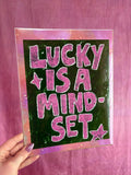 “Lucky is a Mindset” Wall Photo - Poppy & Vine