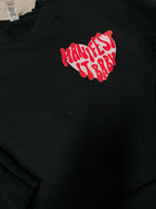 Manifest It, Baby – Black Hanes Crewneck (Front & Back Print) - Poppy & Vine