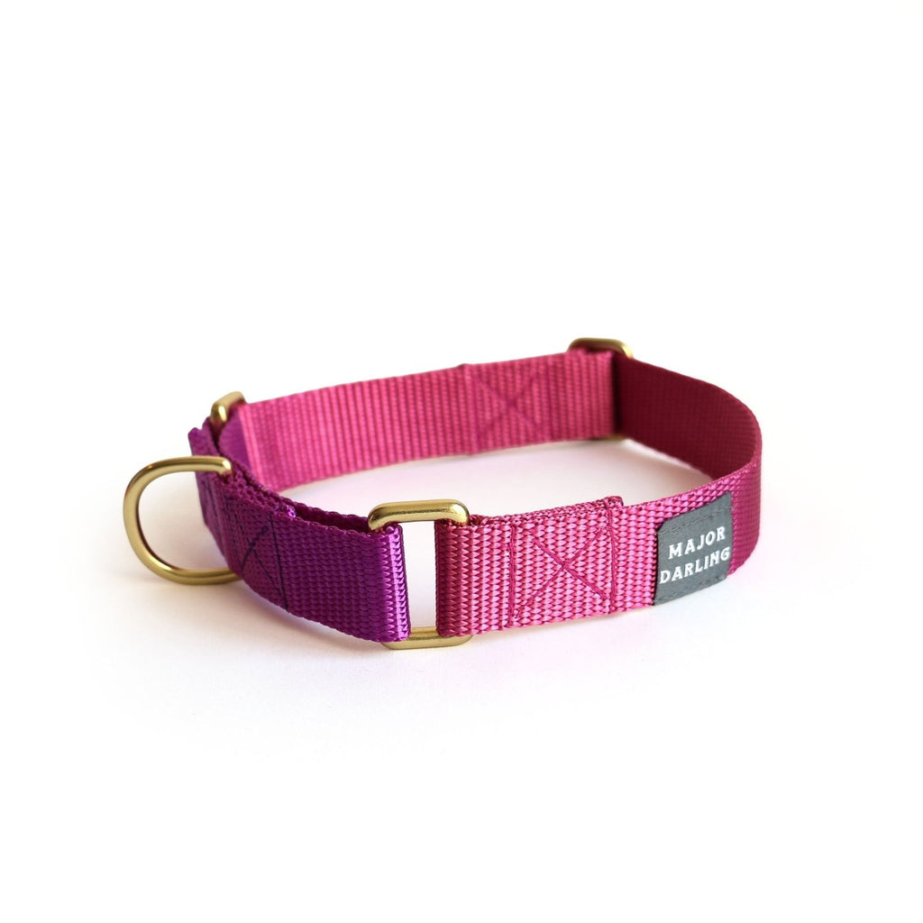 martingale collar / rose + grape / limited edition - Poppy & Vine