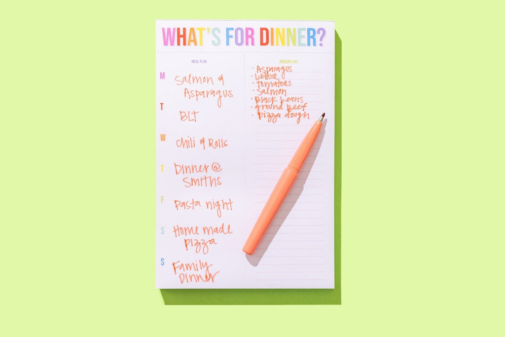 Meal Planning Notepad - Poppy & Vine