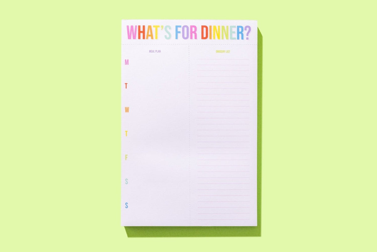 Meal Planning Notepad - Poppy & Vine
