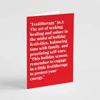 Mental Health Funny Holiday Greeting Cards, Set of 24 - Poppy & Vine