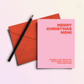 Merry Christmas Mom / Fat Guy Takes Credit | Funny Holiday Greeting Card - Poppy & Vine