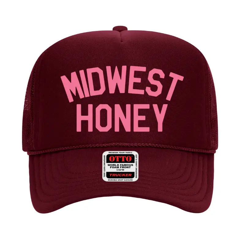 Midwest Honey Maroon Trucker Hat