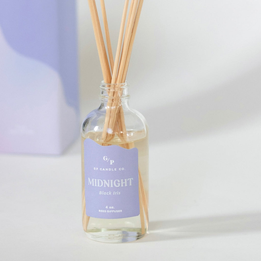 Midnight 4 oz. Hue Reed Diffuser (Black Iris) - Poppy & Vine