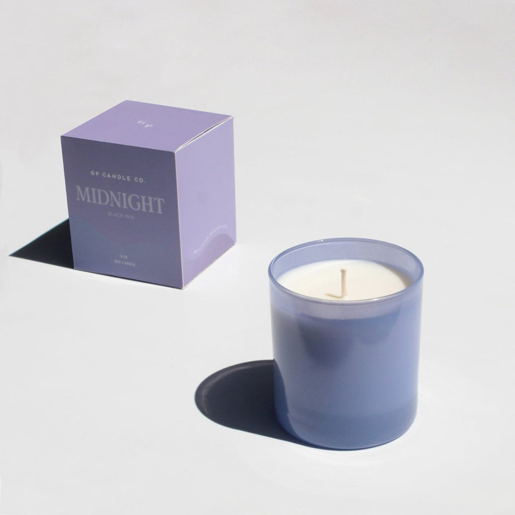 Midnight 9 oz. Hue Candle (Black Iris) - Poppy & Vine