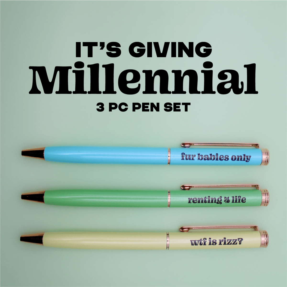 Millennial Pen Set - Poppy & Vine