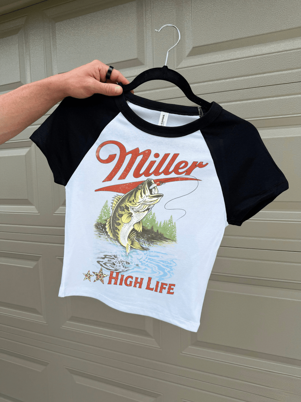 Miller High Life Baby Tee - Poppy & Vine