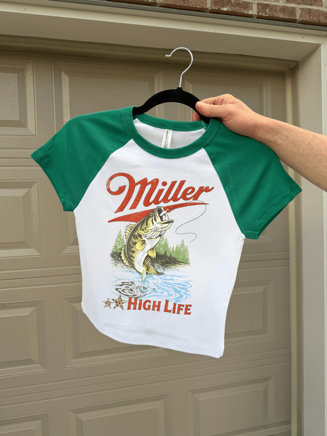 Miller High Life Baby Tee - Poppy & Vine