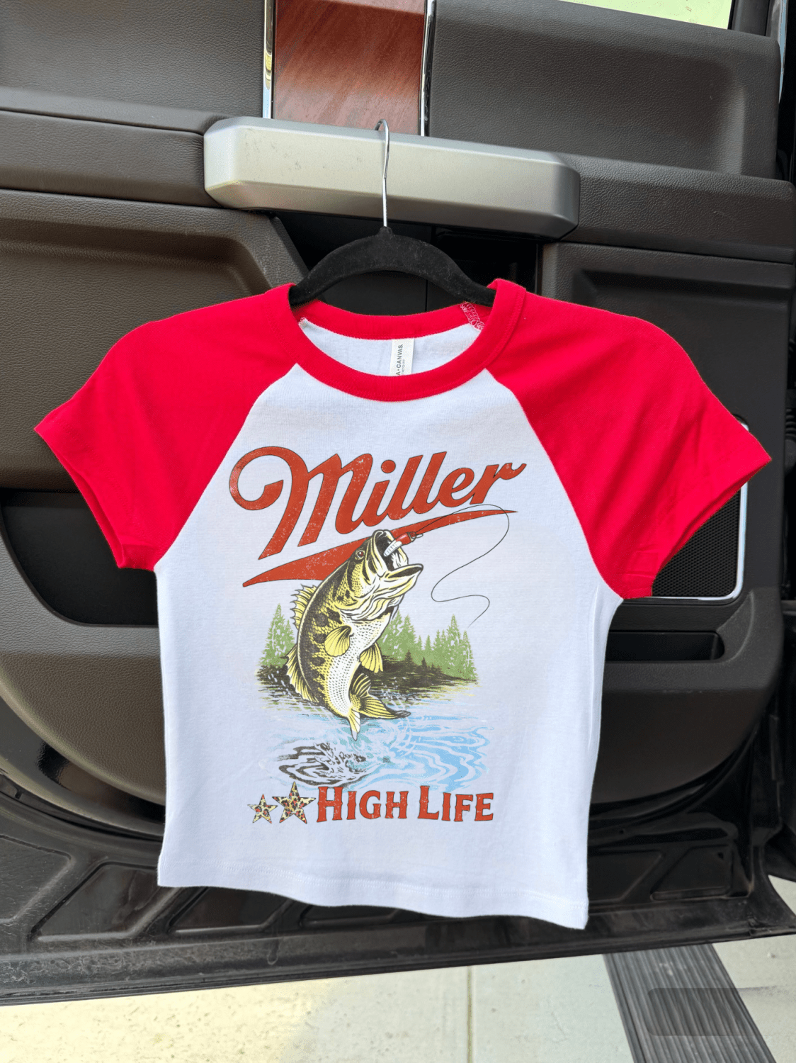 Miller High Life Baby Tee - Poppy & Vine