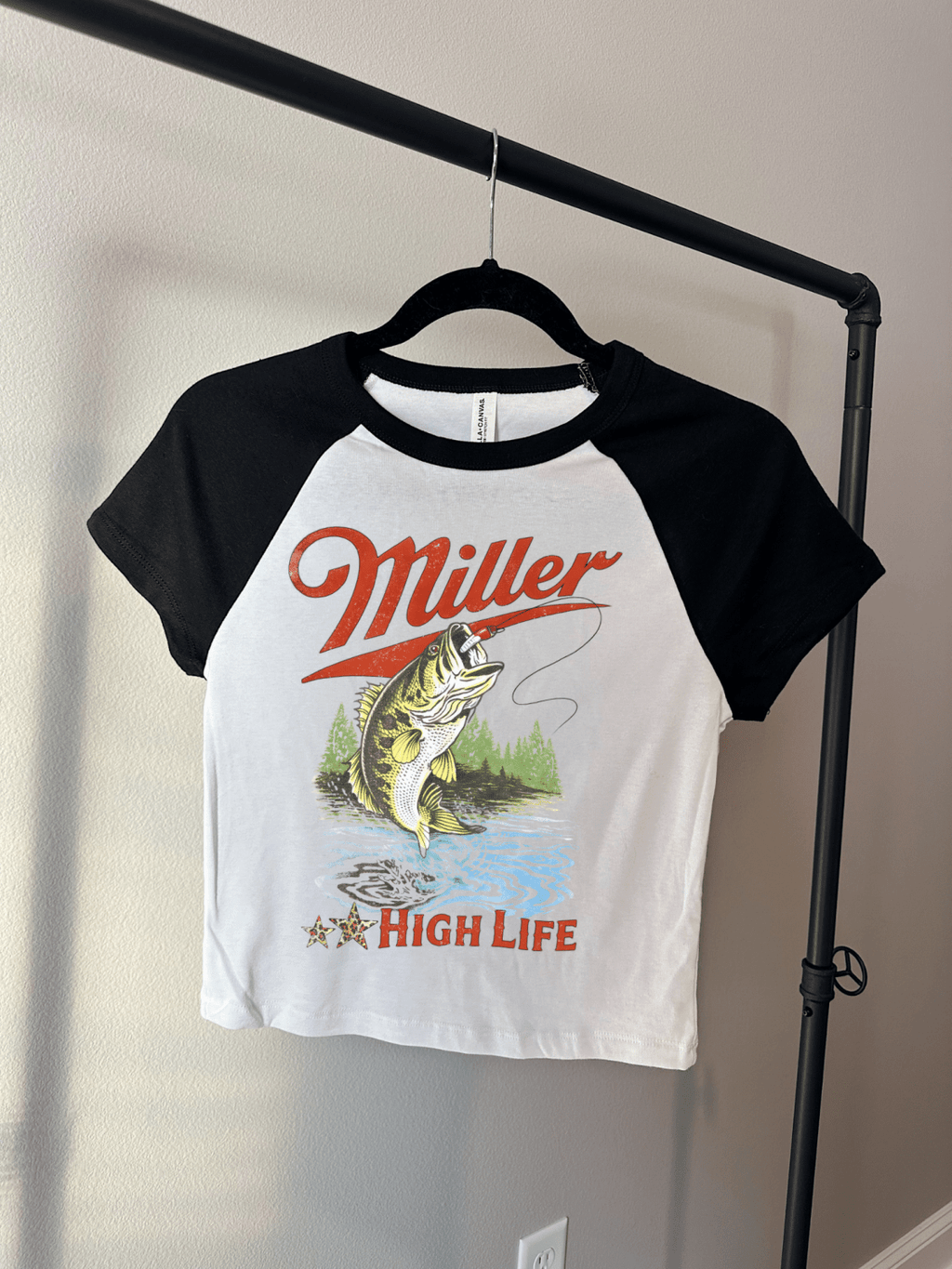 Miller High Life Baby Tee - Poppy & Vine