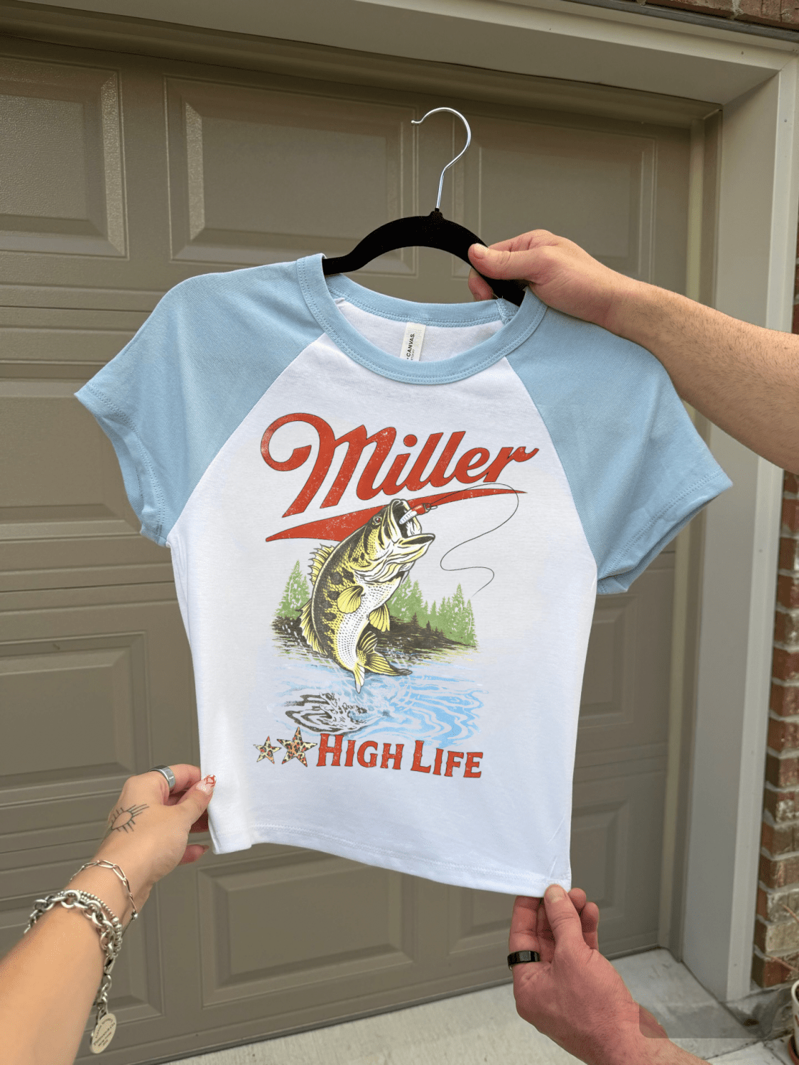 Miller High Life Baby Tee - Poppy & Vine