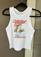 Miller High Life Cropped Tank - Poppy & Vine