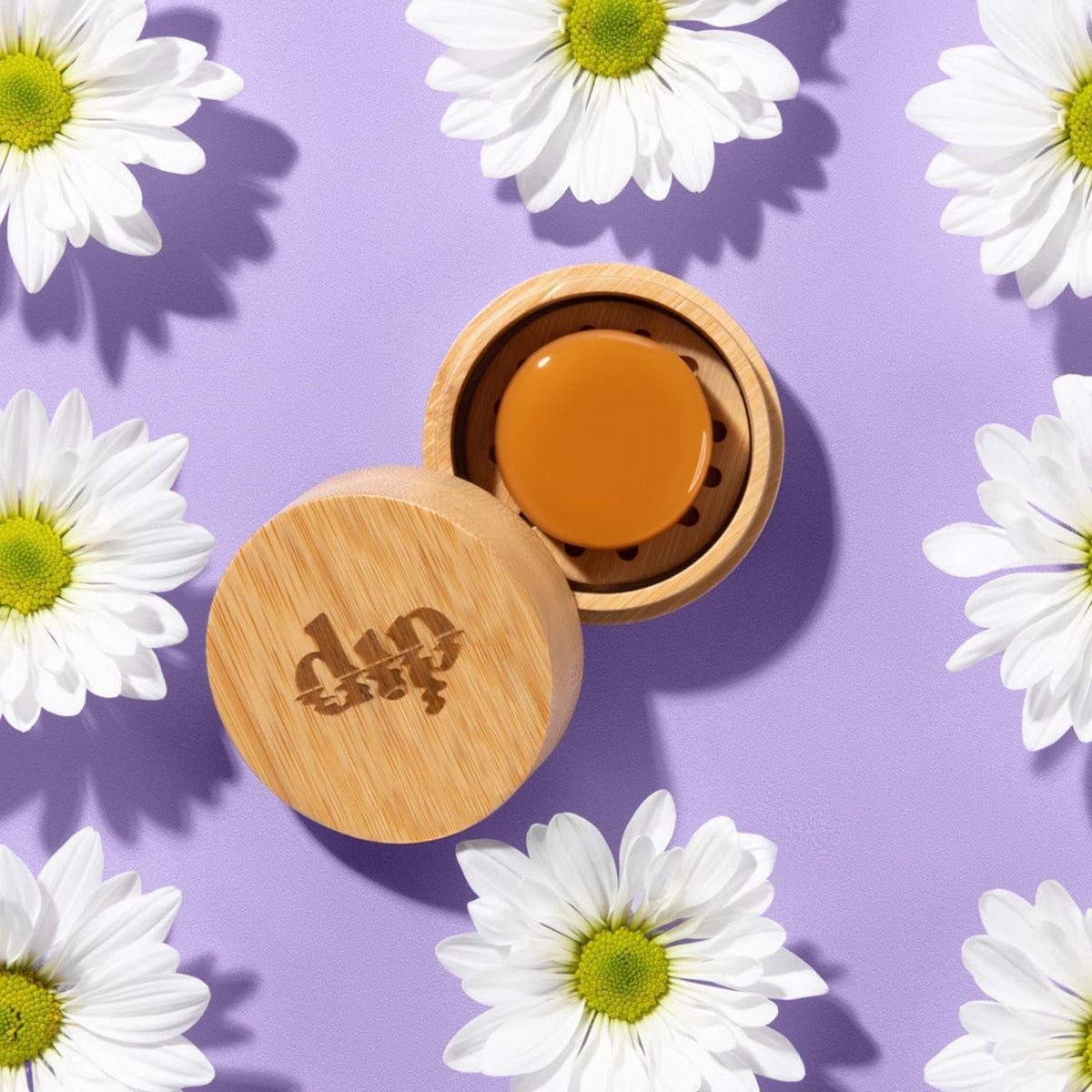 Mini Dip Bamboo Travel Case with Coaster - Poppy & Vine