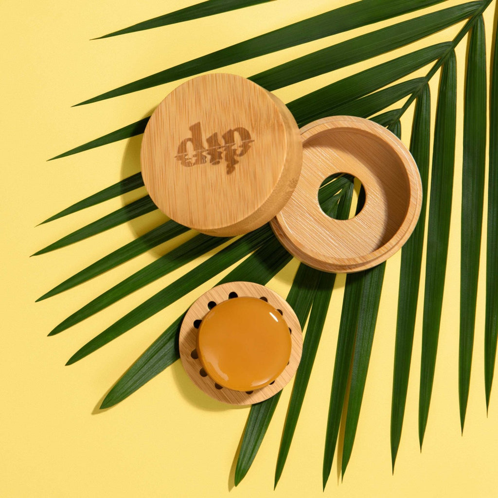 Mini Dip Bamboo Travel Case with Coaster - Poppy & Vine