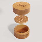 Mini Dip Bamboo Travel Case with Coaster - Poppy & Vine