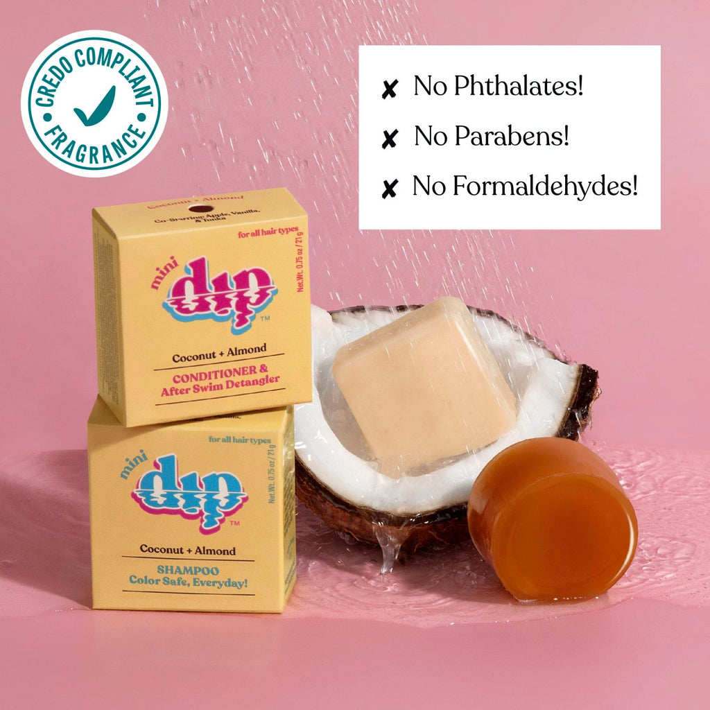 Mini Dip Conditioner & After Swim Detangler - Coconut & Almond - Poppy & Vine