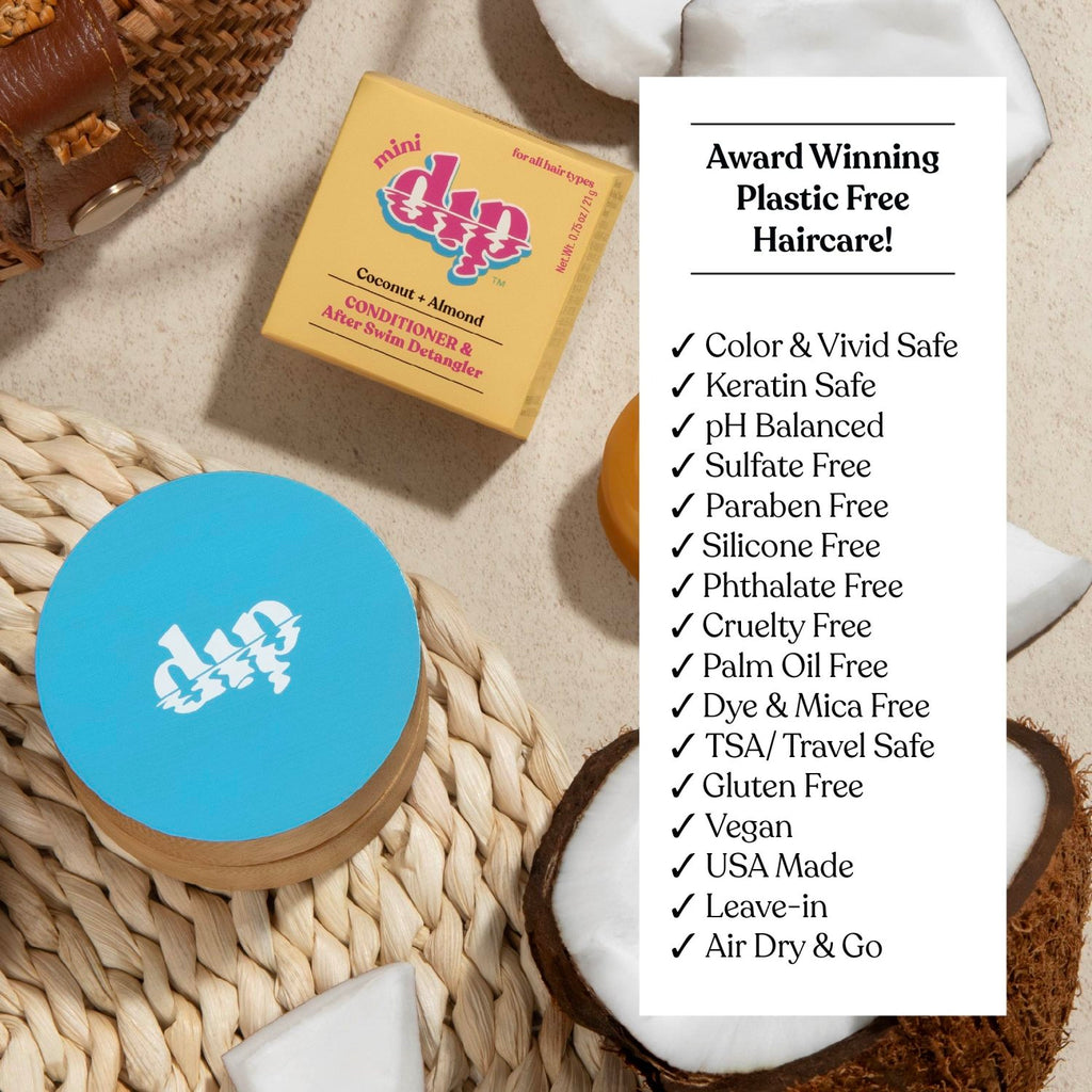 Mini Dip Conditioner & After Swim Detangler - Coconut & Almond - Poppy & Vine