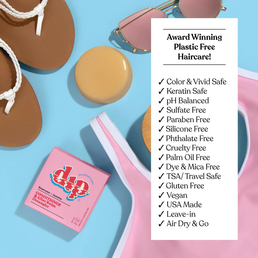 Mini Dip Conditioner & After Swim Detangler - Rosewater & Jasmine - Poppy & Vine