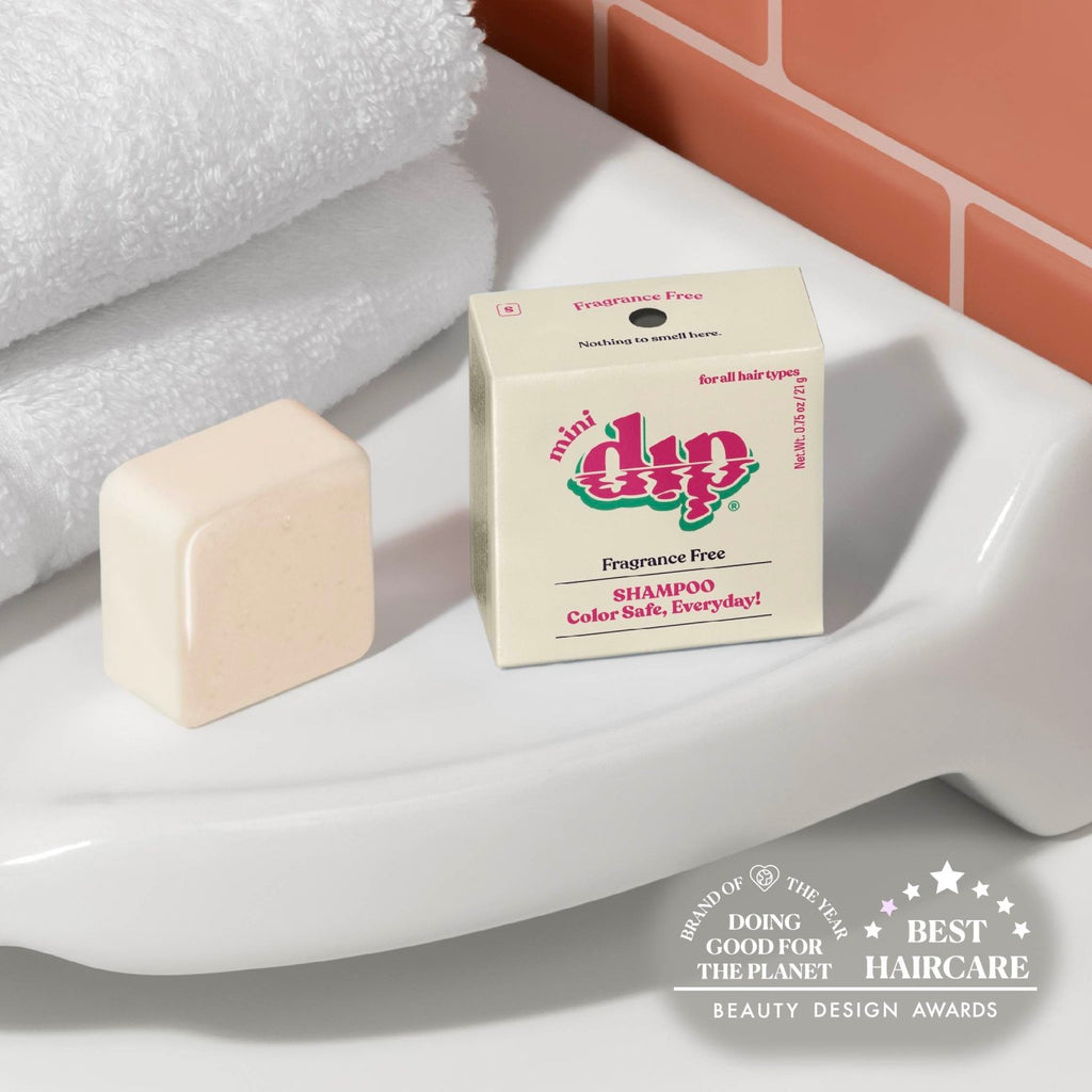 Mini Dip Shampoo Bar: Color Safe, Everyday - Fragrance Free - Poppy & Vine
