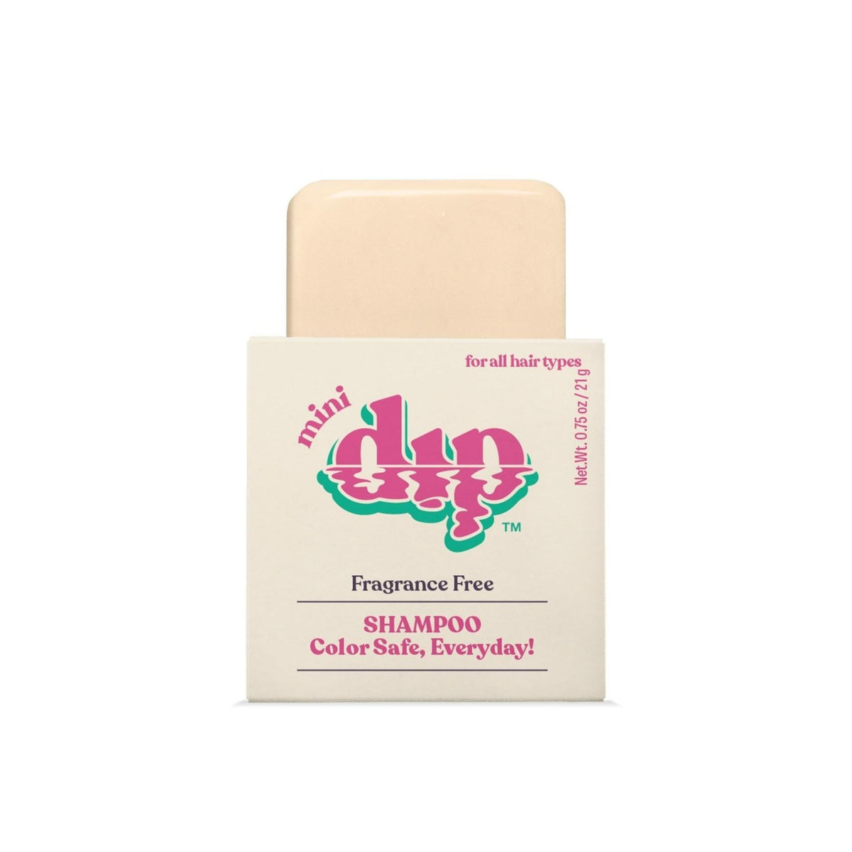 Mini Dip Shampoo Bar: Color Safe, Everyday - Fragrance Free - Poppy & Vine