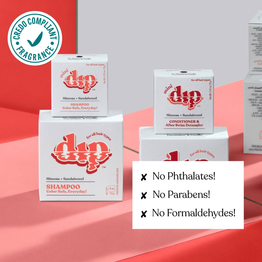 Mini Dip Shampoo Bar: Color Safe, Everyday - Mimosa & Sandalwood - Poppy & Vine