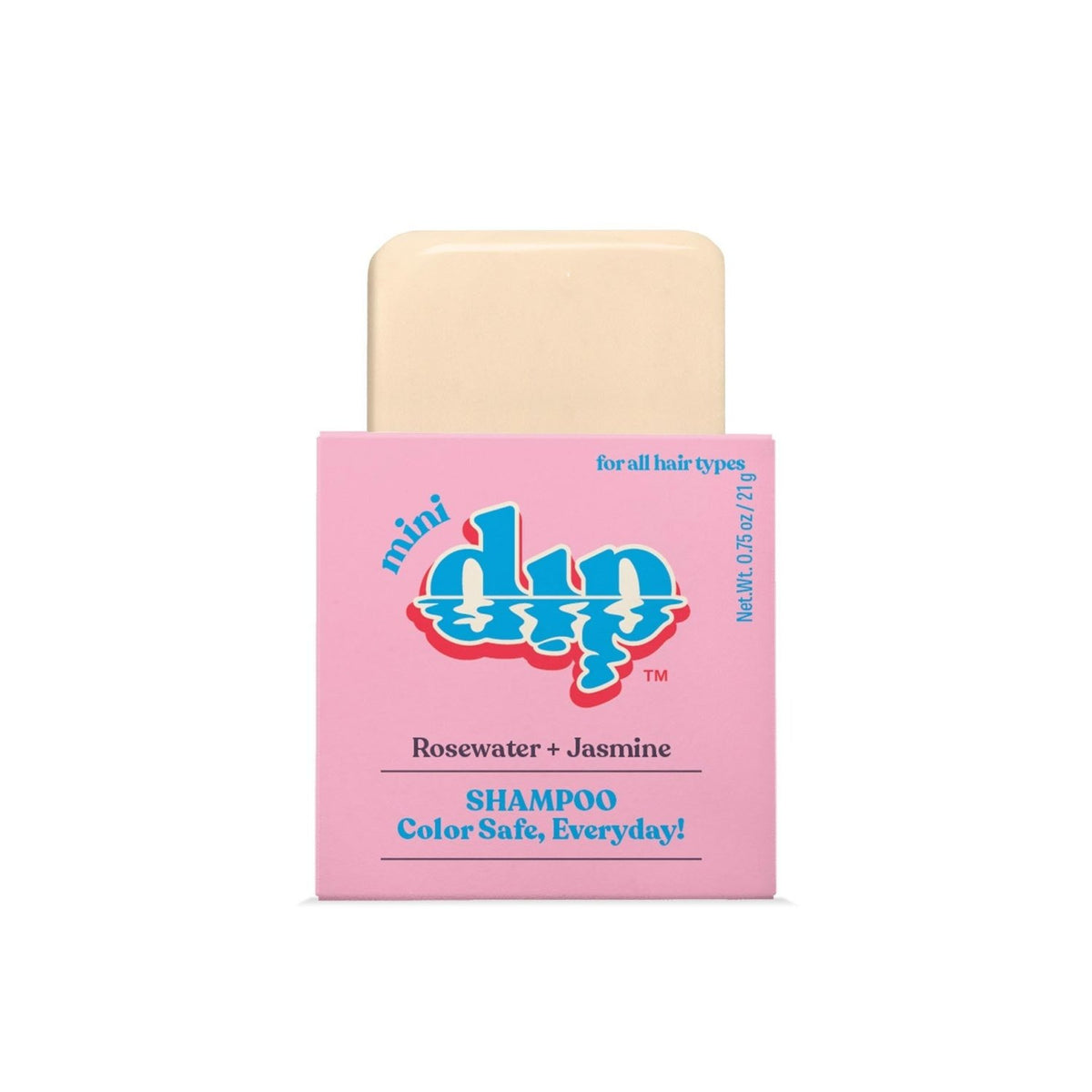 Mini Dip Shampoo Bar: Color Safe, Everyday - Rosewater & Jasmine - Poppy & Vine