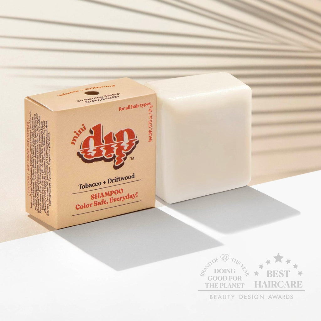 Mini Dip Shampoo Bar: Color Safe, Everyday - Tobacco & Driftwood - Poppy & Vine
