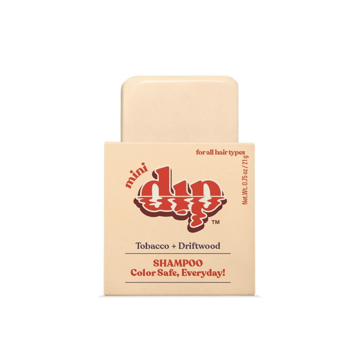 Mini Dip Shampoo Bar: Color Safe, Everyday - Tobacco & Driftwood - Poppy & Vine